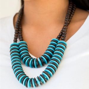 ❤️‍🔥5/$25❤️‍🔥 Dominican Disco Blue Necklace